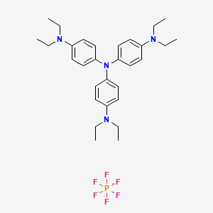 N,N-Bis[4-(diethylamino)phenyl]-N',N'-diethyl-1,4-benzenediamine hexafluorophosphate