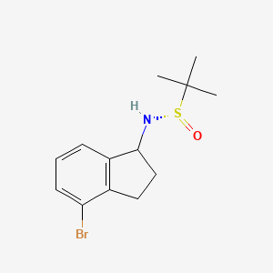 N-((S)-4-bromo-2,3-dihydro-1H-inden-1-yl)-2-methylpropane-2-sulfinamide