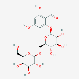1-[2-[(6-O-|A-D-Glucopyranosyl-|A-D-glucopyranosyl)oxy]-6-hydroxy-4-methoxyphenyl]ethanone