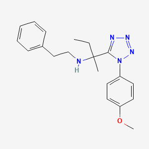 molecular formula C20H25N5O B14970682 2-[1-(4-methoxyphenyl)-1H-tetrazol-5-yl]-N-(2-phenylethyl)butan-2-amine 