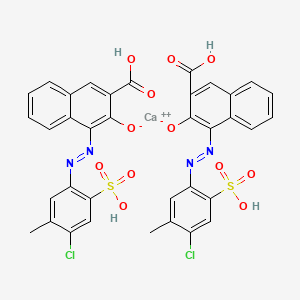 molecular formula C36H24CaCl2N4O12S2 B1497090 calcium;3-carboxy-1-[(4-chloro-5-methyl-2-sulfophenyl)diazenyl]naphthalen-2-olate CAS No. 52202-90-1