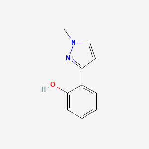 B1497093 2-(1-Methyl-1H-pyrazol-3-YL)phenol CAS No. 123532-18-3