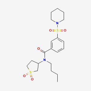 molecular formula C20H30N2O5S2 B14970989 N-butyl-N-(1,1-dioxidotetrahydrothiophen-3-yl)-3-(piperidin-1-ylsulfonyl)benzamide 