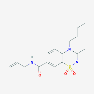 molecular formula C16H21N3O3S B14971007 N-allyl-4-butyl-3-methyl-4H-1,2,4-benzothiadiazine-7-carboxamide 1,1-dioxide 