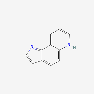 molecular formula C11H8N2 B1497108 1H-pyrrolo[2,3-f]quinoline CAS No. 233-36-3