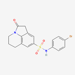 molecular formula C17H15BrN2O3S B14971121 N-(4-bromophenyl)-2-oxo-1,2,5,6-tetrahydro-4H-pyrrolo[3,2,1-ij]quinoline-8-sulfonamide 