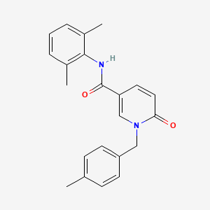 molecular formula C22H22N2O2 B14971202 N-(2,6-dimethylphenyl)-1-(4-methylbenzyl)-6-oxo-1,6-dihydropyridine-3-carboxamide 