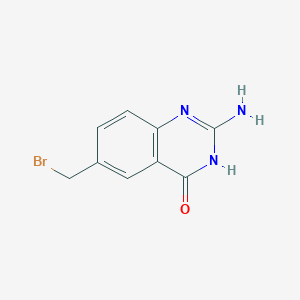 molecular formula C9H8BrN3O B1497121 2-Amino-6-(bromomethyl)-4-hydroxyquinazoline CAS No. 58677-08-0