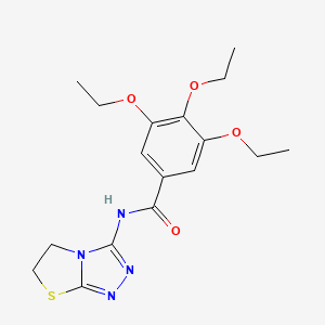 molecular formula C17H22N4O4S B14971401 N-(5,6-dihydrothiazolo[2,3-c][1,2,4]triazol-3-yl)-3,4,5-triethoxybenzamide 