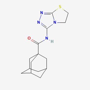 molecular formula C15H20N4OS B14971440 N-{5H,6H-[1,2,4]Triazolo[3,4-B][1,3]thiazol-3-YL}adamantane-1-carboxamide 