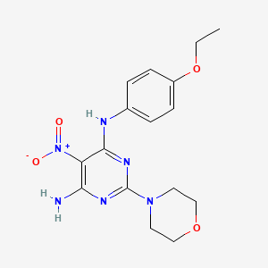 molecular formula C16H20N6O4 B14971462 N-(4-ethoxyphenyl)-2-(morpholin-4-yl)-5-nitropyrimidine-4,6-diamine 