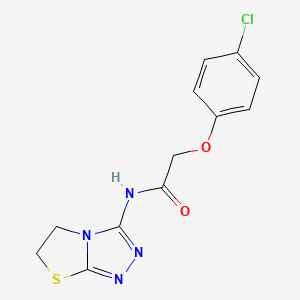 molecular formula C12H11ClN4O2S B14971495 2-(4-chlorophenoxy)-N-(5,6-dihydro[1,3]thiazolo[2,3-c][1,2,4]triazol-3-yl)acetamide 