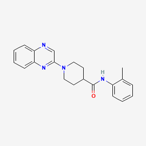 molecular formula C21H22N4O B14971536 1-(quinoxalin-2-yl)-N-(o-tolyl)piperidine-4-carboxamide 