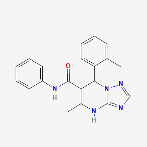 molecular formula C20H19N5O B14971610 5-methyl-7-(2-methylphenyl)-N-phenyl-4,7-dihydro[1,2,4]triazolo[1,5-a]pyrimidine-6-carboxamide 