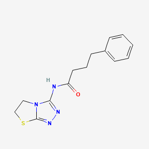 molecular formula C14H16N4OS B14971615 N-(5,6-dihydrothiazolo[2,3-c][1,2,4]triazol-3-yl)-4-phenylbutanamide 