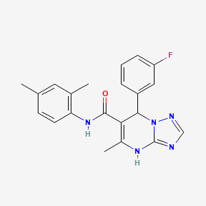 molecular formula C21H20FN5O B14971686 N-(2,4-dimethylphenyl)-7-(3-fluorophenyl)-5-methyl-4,7-dihydro[1,2,4]triazolo[1,5-a]pyrimidine-6-carboxamide 