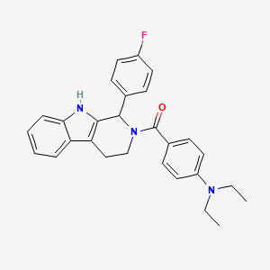 molecular formula C28H28FN3O B14971880 N,N-Diethyl-4-[1-(4-fluorophenyl)-1H,2H,3H,4H,9H-pyrido[3,4-B]indole-2-carbonyl]aniline CAS No. 951523-76-5
