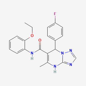 molecular formula C21H20FN5O2 B14971929 N-(2-ethoxyphenyl)-7-(4-fluorophenyl)-5-methyl-4,7-dihydro[1,2,4]triazolo[1,5-a]pyrimidine-6-carboxamide 