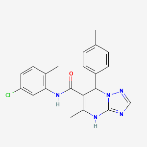 molecular formula C21H20ClN5O B14971940 N-(5-chloro-2-methylphenyl)-5-methyl-7-(4-methylphenyl)-4,7-dihydro[1,2,4]triazolo[1,5-a]pyrimidine-6-carboxamide 