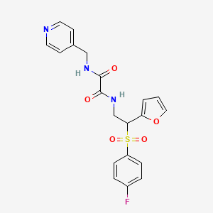 molecular formula C20H18FN3O5S B14971977 N-[2-(4-Fluorobenzenesulfonyl)-2-(furan-2-YL)ethyl]-N'-[(pyridin-4-YL)methyl]ethanediamide 