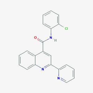 molecular formula C21H14ClN3O B14972010 N-(2-chlorophenyl)-2-(pyridin-2-yl)quinoline-4-carboxamide 