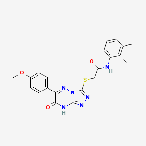 molecular formula C21H20N6O3S B14972031 N-(2,3-dimethylphenyl)-2-{[6-(4-methoxyphenyl)-7-oxo-7,8-dihydro[1,2,4]triazolo[4,3-b][1,2,4]triazin-3-yl]sulfanyl}acetamide 