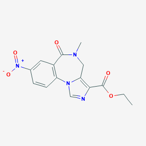 molecular formula C15H14N4O5 B149721 Nitroflumazenil CAS No. 84377-97-9
