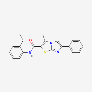 molecular formula C21H19N3OS B14972411 N-(2-ethylphenyl)-3-methyl-6-phenylimidazo[2,1-b]thiazole-2-carboxamide 