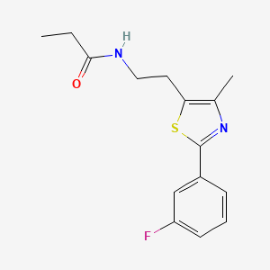 molecular formula C15H17FN2OS B14972480 N-(2-(2-(3-fluorophenyl)-4-methylthiazol-5-yl)ethyl)propionamide 