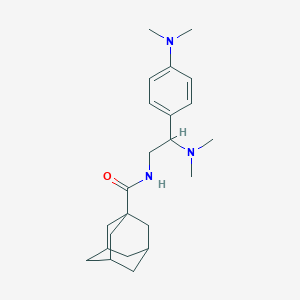molecular formula C23H35N3O B14972571 N-[2-(dimethylamino)-2-[4-(dimethylamino)phenyl]ethyl]adamantane-1-carboxamide 