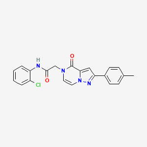 molecular formula C21H17ClN4O2 B14972573 N-(2-chlorophenyl)-2-[2-(4-methylphenyl)-4-oxopyrazolo[1,5-a]pyrazin-5(4H)-yl]acetamide 