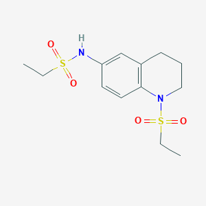 molecular formula C13H20N2O4S2 B14972628 N-(1-(ethylsulfonyl)-1,2,3,4-tetrahydroquinolin-6-yl)ethanesulfonamide 