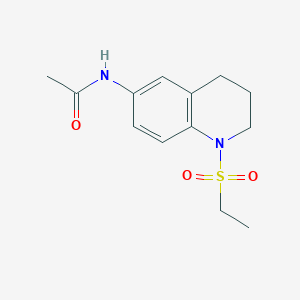 molecular formula C13H18N2O3S B14972656 N-(1-(ethylsulfonyl)-1,2,3,4-tetrahydroquinolin-6-yl)acetamide 