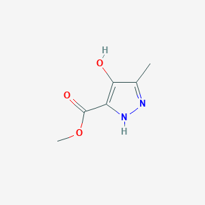 molecular formula C6H8N2O3 B1497266 methyl 4-hydroxy-5-methyl-1H-pyrazole-3-carboxylate CAS No. 64623-66-1