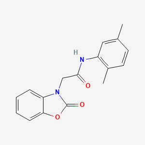 molecular formula C17H16N2O3 B14972784 N-(2,5-dimethylphenyl)-2-(2-oxo-1,3-benzoxazol-3(2H)-yl)acetamide 