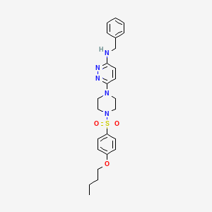 molecular formula C25H31N5O3S B14972794 N-Benzyl-6-[4-(4-butoxybenzenesulfonyl)piperazin-1-YL]pyridazin-3-amine 