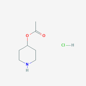 molecular formula C7H13NO2 x HCl B149728 Piperidin-4-yl acetate hydrochloride CAS No. 94886-04-1