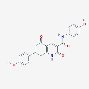molecular formula C23H20N2O5 B14972815 N-(4-hydroxyphenyl)-7-(4-methoxyphenyl)-2,5-dioxo-1,2,5,6,7,8-hexahydroquinoline-3-carboxamide 