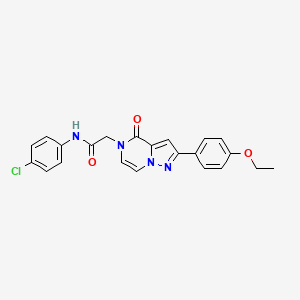 molecular formula C22H19ClN4O3 B14972836 N-(4-chlorophenyl)-2-[2-(4-ethoxyphenyl)-4-oxopyrazolo[1,5-a]pyrazin-5(4H)-yl]acetamide 