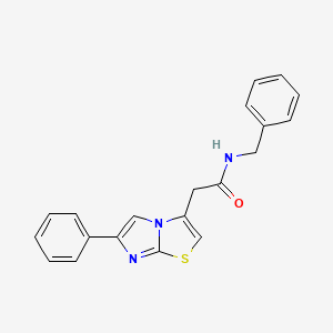 molecular formula C20H17N3OS B14972867 N-benzyl-2-(6-phenylimidazo[2,1-b][1,3]thiazol-3-yl)acetamide 