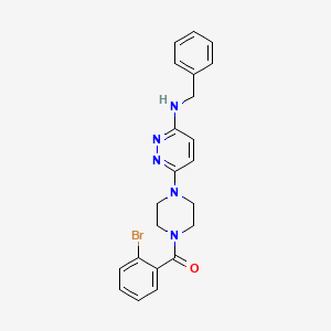 molecular formula C22H22BrN5O B14972881 N-benzyl-6-[4-(2-bromobenzoyl)piperazin-1-yl]pyridazin-3-amine 