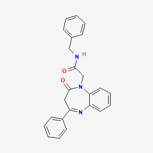 molecular formula C24H21N3O2 B14972942 N-Benzyl-2-(2-oxo-4-phenyl-2,3-dihydro-benzo[b][1,4]diazepin-1-yl)-acetamide 