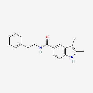 molecular formula C19H24N2O B14972959 N-[2-(cyclohex-1-en-1-yl)ethyl]-2,3-dimethyl-1H-indole-5-carboxamide 