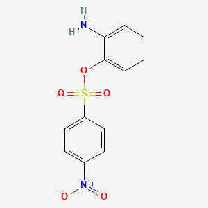 molecular formula C12H10N2O5S B14973057 2-Aminophenyl 4-nitrobenzenesulfonate 