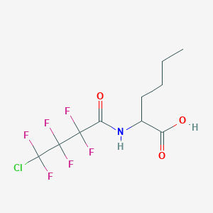 molecular formula C10H12ClF6NO3 B14973139 N-(4-chloro-2,2,3,3,4,4-hexafluorobutanoyl)norleucine 