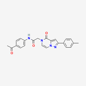 molecular formula C23H20N4O3 B14973183 N-(4-acetylphenyl)-2-[2-(4-methylphenyl)-4-oxopyrazolo[1,5-a]pyrazin-5(4H)-yl]acetamide 