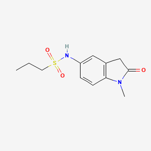 molecular formula C12H16N2O3S B14973274 N-(1-methyl-2-oxo-2,3-dihydro-1H-indol-5-yl)propane-1-sulfonamide 