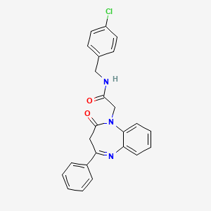 molecular formula C24H20ClN3O2 B14973337 N-(4-chlorobenzyl)-2-(2-oxo-4-phenyl-2,3-dihydro-1H-1,5-benzodiazepin-1-yl)acetamide 