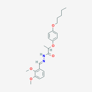 molecular formula C23H30N2O5 B14973368 N'-[(E)-(2,3-dimethoxyphenyl)methylidene]-2-[4-(pentyloxy)phenoxy]propanehydrazide 