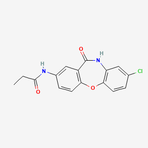 molecular formula C16H13ClN2O3 B14973437 N-(8-chloro-11-oxo-10,11-dihydrodibenzo[b,f][1,4]oxazepin-2-yl)propanamide 